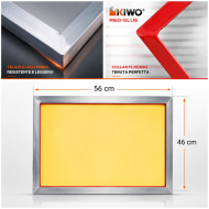 1x Siebdruckrahmen 100T für Papier und PVC 56x46cm (A3+)